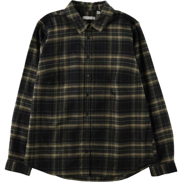 古着 オービス ORVIS 長袖 フランネルチェックシャツ レディースL相当 /eaa641914