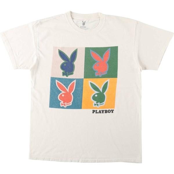 古着 PLAYBOY プリントTシャツ メンズM相当 /eaa642268 : 古着屋JAM
