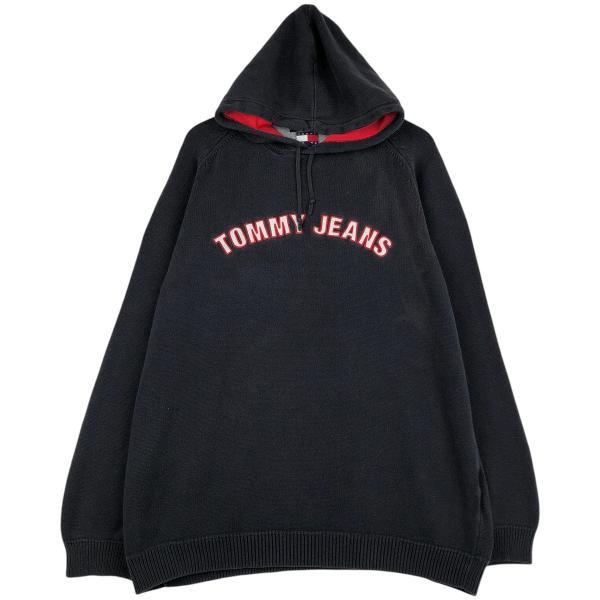 古着 トミーヒルフィガー   コットンニットパーカー メンズXXL相当/eaa643244 TOMMY HILFIGER（トミー・ヒルフィガー） 古着 コットンニットパーカー