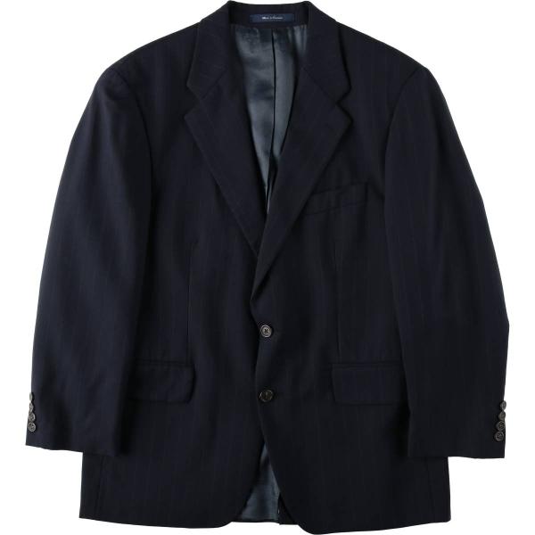 古着 ラルフローレン Ralph Lauren CHAPS チャップス ストライプ柄 ウールテーラードジャケット カナダ製 メンズL相当 ヴィンテージ/eaa643388 古着 ラルフローレン CHAPS チャップス ストライプ柄 ウールテーラード