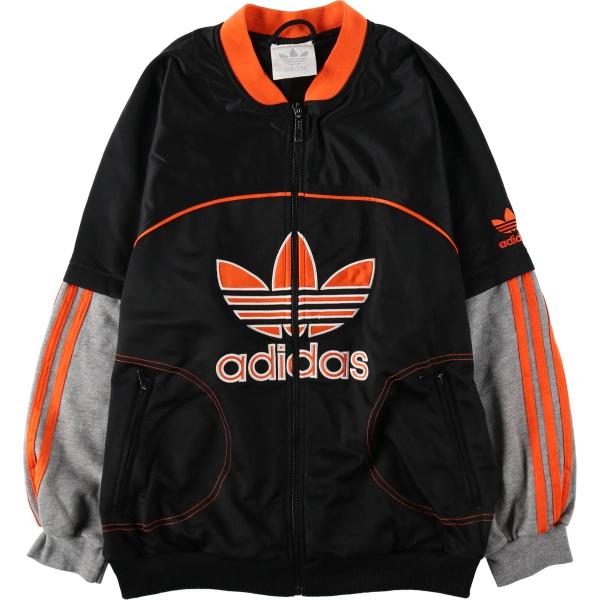 【希少】90soldadidasオールドアディダストラックジャケットトレフォイル adidas（アディダス） 古着 80~90年代 トレフォイルロゴ ジャージ