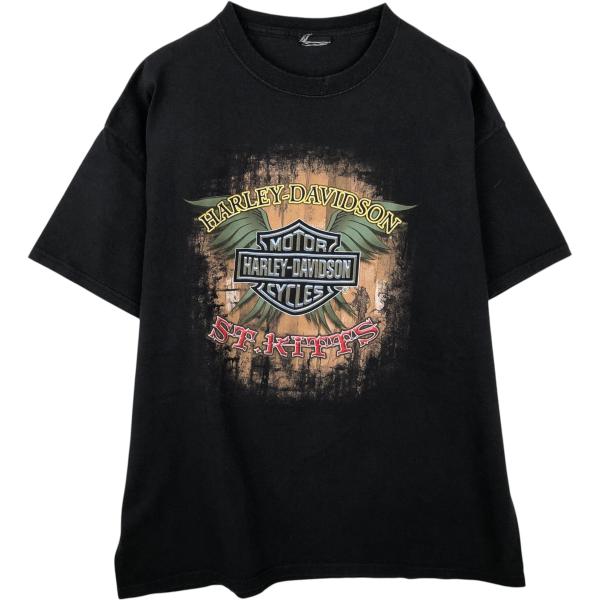古着 ハーレーダビッドソン Harley-Davidson ドクロ柄 スカル柄 スカル
