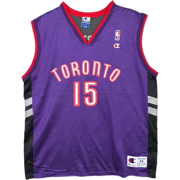 古着 90年代 チャンピオン Champion NBA TORONTO RAPTORS トロント ラプターズ Vネック メッシュ ゲームシャツ レプリカユニフォーム メンズL相当 ヴィンテージ/eaa662687 Champion（チャンピオン） 古着 90年代 NBA トロント ラプターズ V