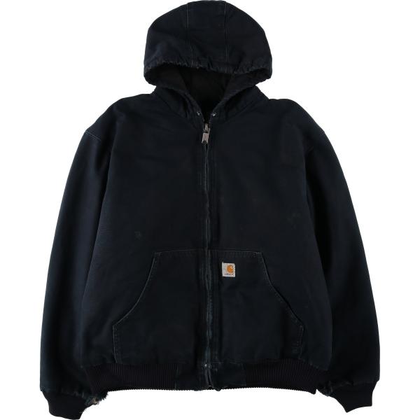 古着 カーハート Carhartt アクティブジャケット 中綿入り ダックフルジップパーカー USA製 メンズXL相当/eaa645774 Carhartt（カーハート） 古着 アクティブジャケット 中綿入り ダック