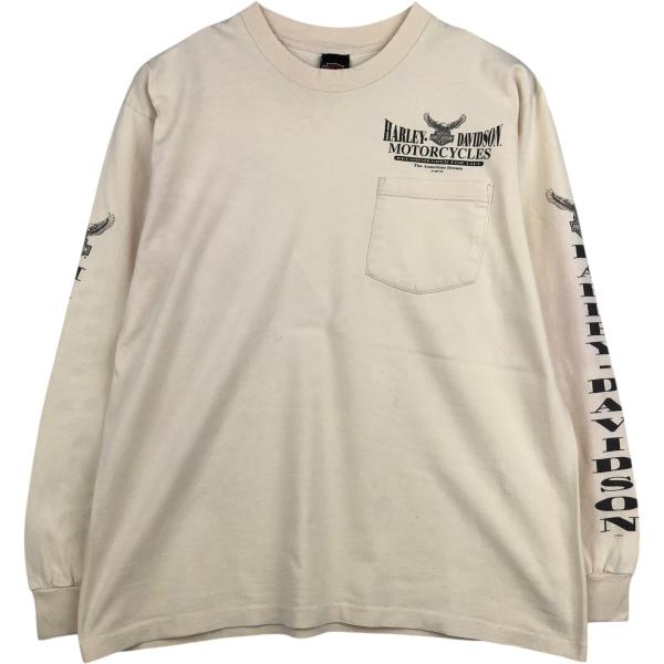 古着 90年代 ハーレーダビッドソン Harley-Davidson 鷲柄 イーグル柄