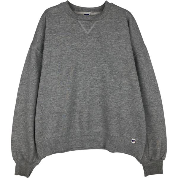 【USA製】90s RUSSELL ATHLETIC ブランク スウェット L 古着 90年代 ラッセル Russell ATHLETIC 無地 ブランクスウェット