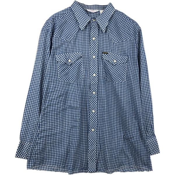 Wrangler（ラングラー） 古着 チェック柄 ギンガムチェック 長袖