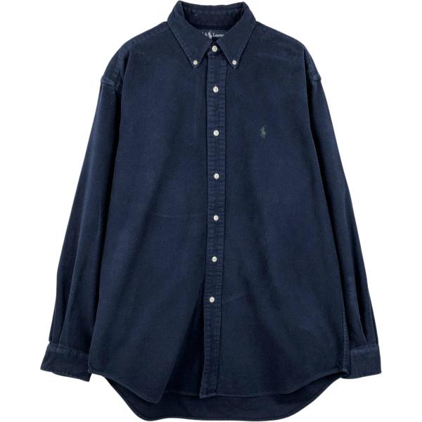 古着 ラルフローレン Ralph Lauren BLAIRE 長袖 シャモアクロスシャツ 北マリアナ諸島製 メンズM相当 /eaa650519