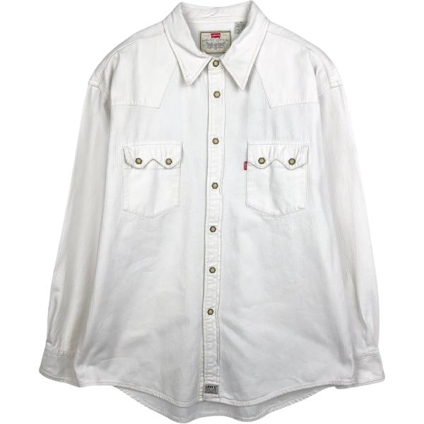 古着 リーバイス Levi's RED TAB ストライプ柄 長袖 ウエスタンシャツ メンズXL相当/eaa652011 Levi's（リーバイス） 古着 Levi's RED TAB ストライプ柄 長袖