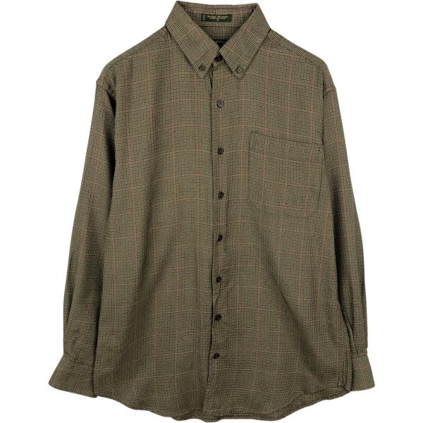 古着 オービス ORVIS ガンクラブチェック 長袖 ボタンダウンチェックシャツ メンズM相当 /eaa652127