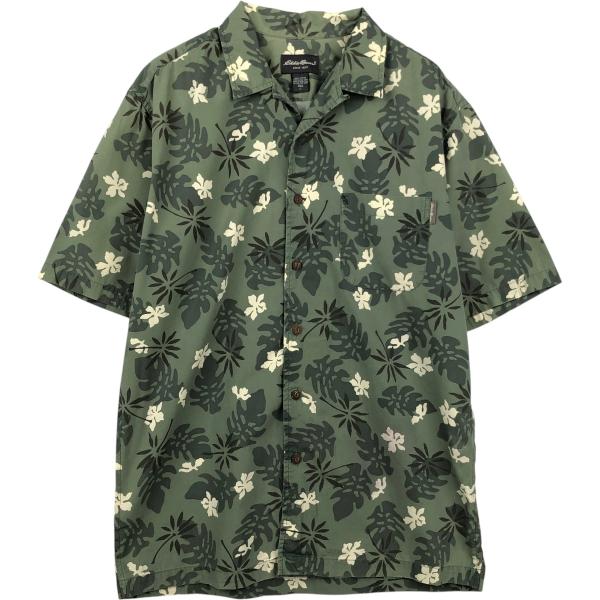 Eddie Bauer（エディーバウアー） 古着 総柄 ボタニカル柄 オープン