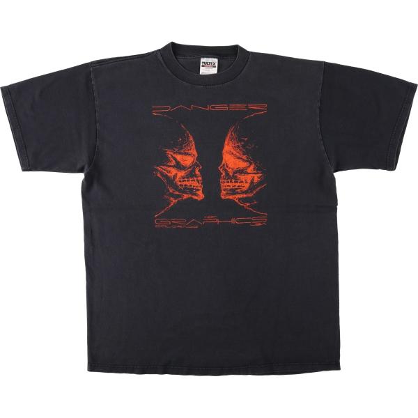 古着 00年代 タルテックス TULTEX ドクロ柄 スカル柄 プリントTシャツ