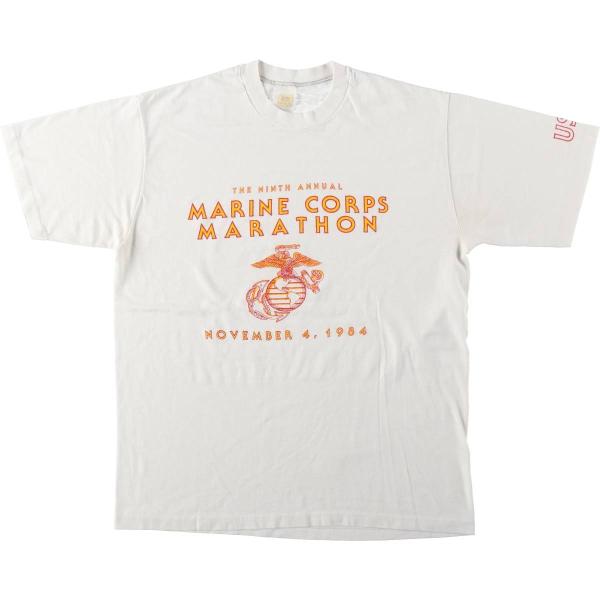 古着 ~90年代 Velva Sheen USMC アメリカ海兵隊 ミリタリープリントTシャツ メンズXL相当 ヴィンテージ /eaa661504