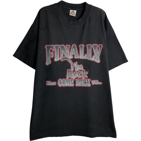 古着 アルスタイル ALSTYLE Dwayne Johnson ドウェインジョンソン スポーツプリントTシャツ メンズL相当 /eaa664899