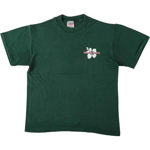 古着 90年代 オニータ ONEITA トレーダージョーズ ハイビスカス柄 アドバタイジングTシャツ USA製 メンズM相当 ヴィンテージ /eaa667026