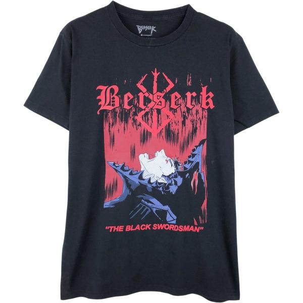 古着 BERSERK ベルセルク ガッツ アニメ キャラクタープリントTシャツ