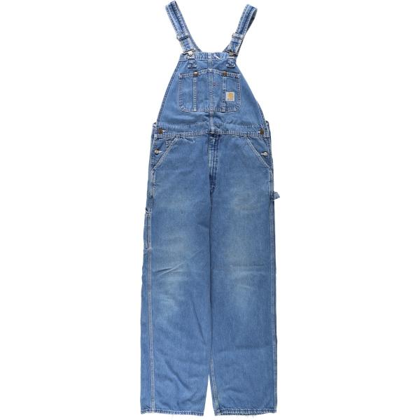売り切り【新品】W30 CARHARTT カーハート オーバーオール デニム Carhartt（カーハート） 古着 デニムオーバーオール メンズw36相当
