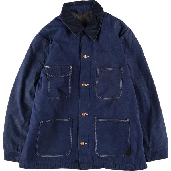 Wrangler ラングラー 70s デニムカバーオール Wrangler（ラングラー） 古着 濃紺 70年代 デニムカバーオール メンズ