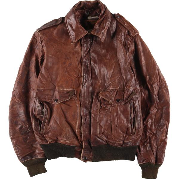 schott 80年代　A-2 フライトジャケット Schott N.Y.C 古着 70~80年代 ショット SCHOTT A-2タイプ レザー