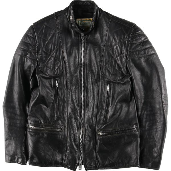 古着 70年代 Brimaco シングルライダースジャケット カナダ製 メンズM