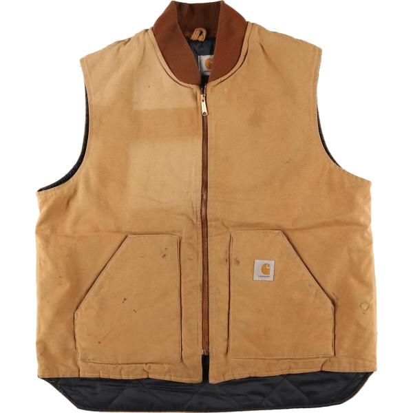 Carhartt 古着 80年代 カーハート ダックベスト USA製 メンズXXL