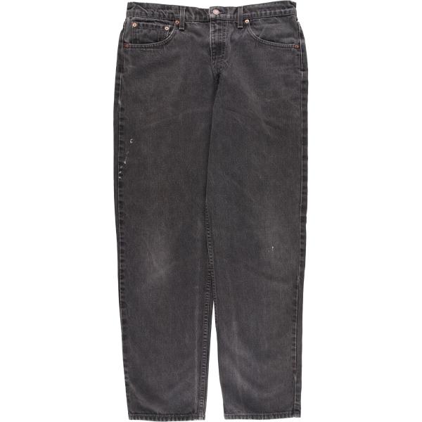 古着 90年代 リーバイス Levi's 550 RELAXED FIT ブラックデニム テーパードデニムパンツ USA製 メンズw34相当 ヴィンテージ /evb007571 Levi's（リーバイス） 古着 90年代 Levi's 550 RELAXED FIT ブラック