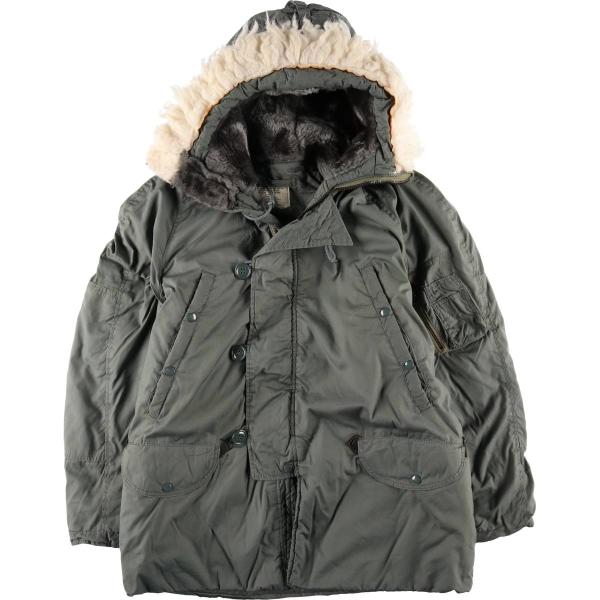 実物 70s 米軍 N-3B フライトジャケット 1975年度 small 70s 75年製 USAF 米軍実物 N-3B フライト ジャケット S / 70年代