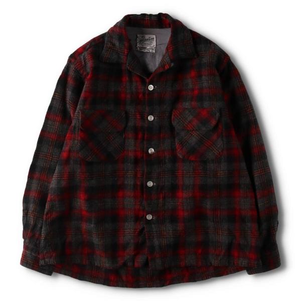 古着 60年代 ゴールデンライン GOLDEN LINE オンブレチェック オープン