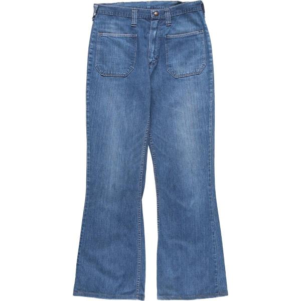 Wrangler 古着 70年代 ラングラー デニムセーラーパンツ USA製