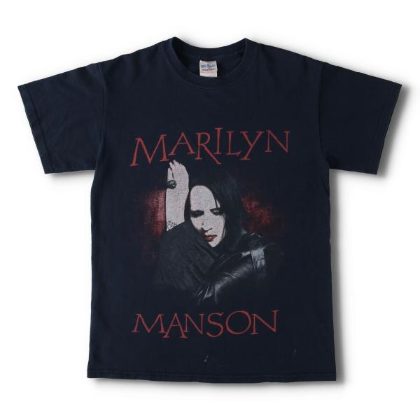 00s MARILYN MANSON 北米ツアーTシャツ　ヴィンテージ古着 古着 00s USA製 Marilyn Manson BIG フォト ハード ロック