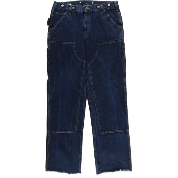 【希少】カーハート ダブルニーペインターデニムB07 DNM 42x30 古着 希少】カーハート ダブルニーペインターデニムB07 DNM 42x30 古着