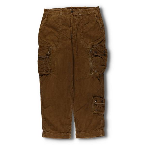 Polo by Ralph Lauren ブラウンコーデュロイカーゴバギーパンツ 古着 ラルフローレン Ralph Lauren POLO by コーデュロイパンツ カーゴ