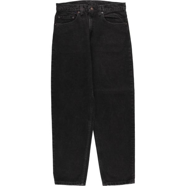 古着 90年代 リーバイス Levi's 550-0260 RELAXED FIT TAPERED LEG ブラックデニム テーパードデニムパンツ USA製 メンズw31相当 ヴィンテージ/evb030494 Levi's（リーバイス） 古着 90年代 550-0260 RELAXED FIT TAPERED LEG
