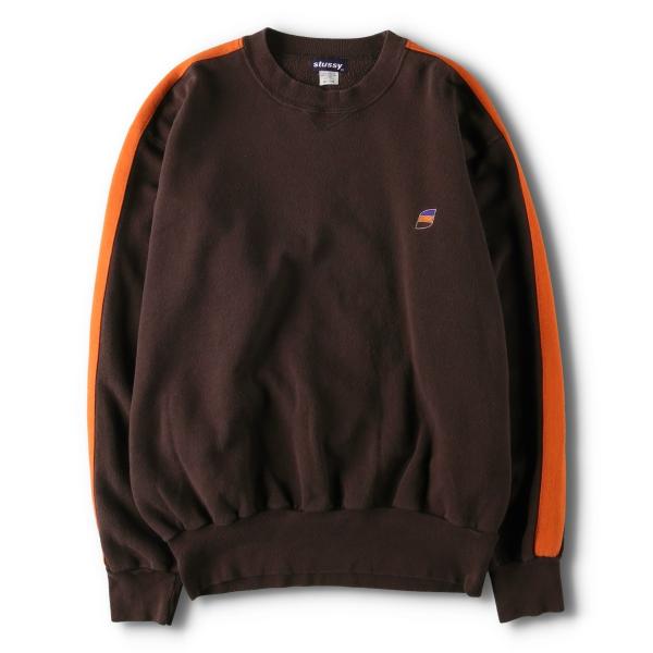 90's stussy ステューシー スウェット ジャケット STUSSY（ステューシー） 古着 90年代 ワンポイントロゴスウェット
