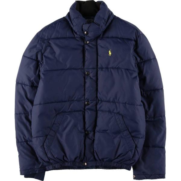 未使用級 XL相当 ポロラルフローレン 中綿ジャケット ブルゾン 現行タグ 黒色 古着 ラルフローレン Ralph Lauren POLO by ダウンジャケット メンズL