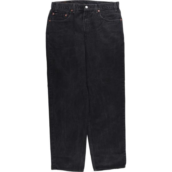 古着 90年代 リーバイス Levi's 550-0260 RELAXED FIT ブラックデニム テーパードデニムパンツ USA製 メンズw36相当 ヴィンテージ/evb030886 Levi's（リーバイス） 古着 90年代 550-0260 RELAXED FIT ブラック