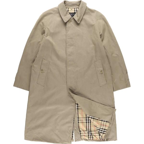 【英国製】バーバリー 総カシミヤ100% ヴィンテージ バルマカーンコート BURBERRYS シルクバルマカーンコート デッドストック トレンチ ステン