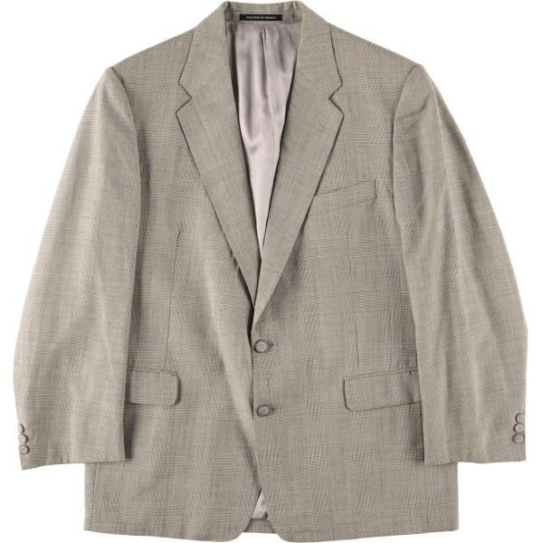 古着 イヴサンローラン Yves Saint Laurent チェック柄 テーラードジャケット フランス製 メンズL相当/evb032648 Yves Saint Laurent（イヴ・サンローラン） 古着 チェック柄