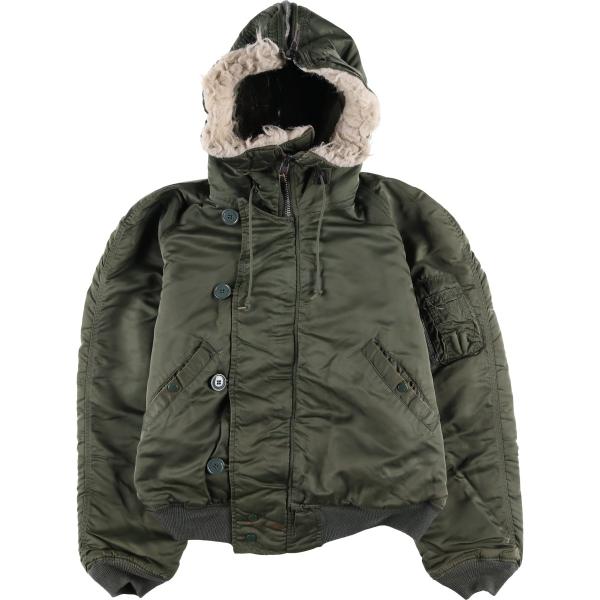 古着 90年代 民間品 アルファ ALPHA N-2Bタイプ 中綿入り ミリタリー