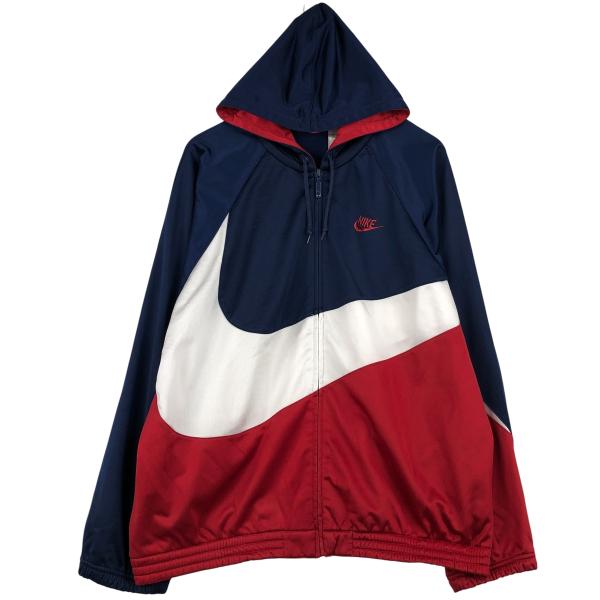 古着 90年代 ナイキ NIKE デカロゴ ジャージパーカー トラックジャケット メンズL相当 ヴィンテージ/evb033204 jamtrading1_evb033204