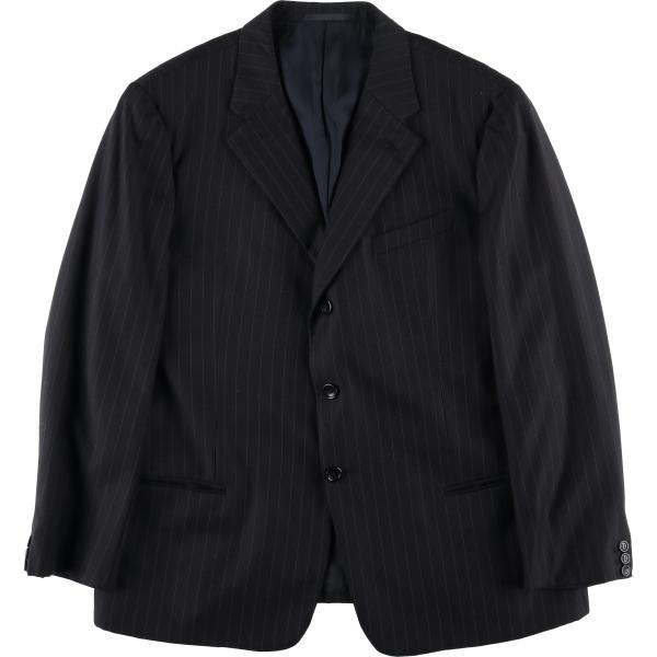 古着 ジョルジオアルマーニ Giorgio Armani ARMANI COLLEZIONI ストライプ柄 ウールテーラードジャケット イタリア製 メンズXL相当/evb034353 GIORGIO ARMANI 古着 ジョルジオアルマーニ COLLEZIONI ストライプ柄