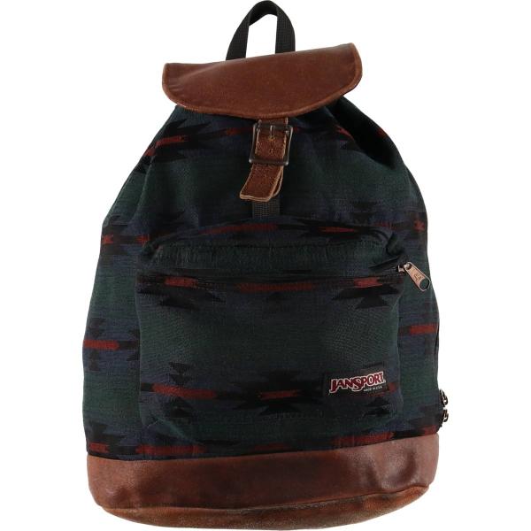 JANSPORT アメリカ製 USA リュック バックパック 90s Vintage Jansport Bottom Leather Backpack Made in Usa