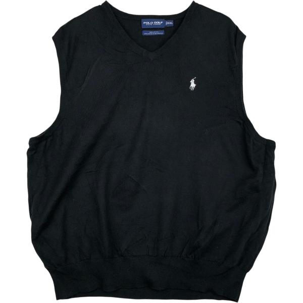 古着 ラルフローレン Ralph Lauren POLO GOLF ポロゴルフ Vネック