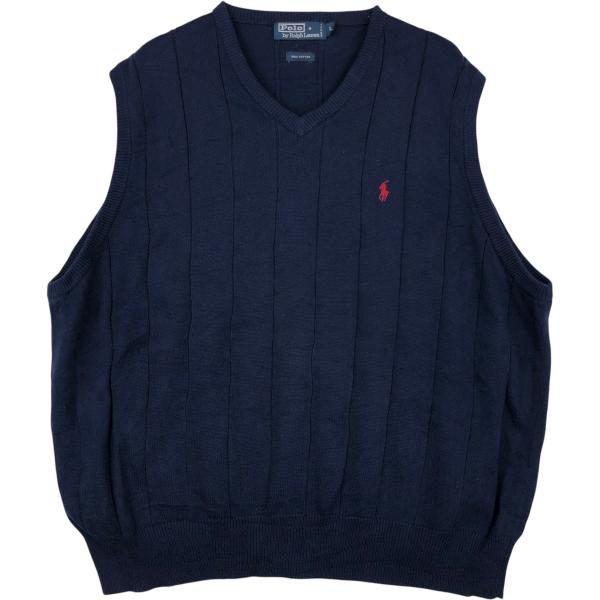 古着 90年代 ラルフローレン POLO by Ralph Lauren Vネック コットン
