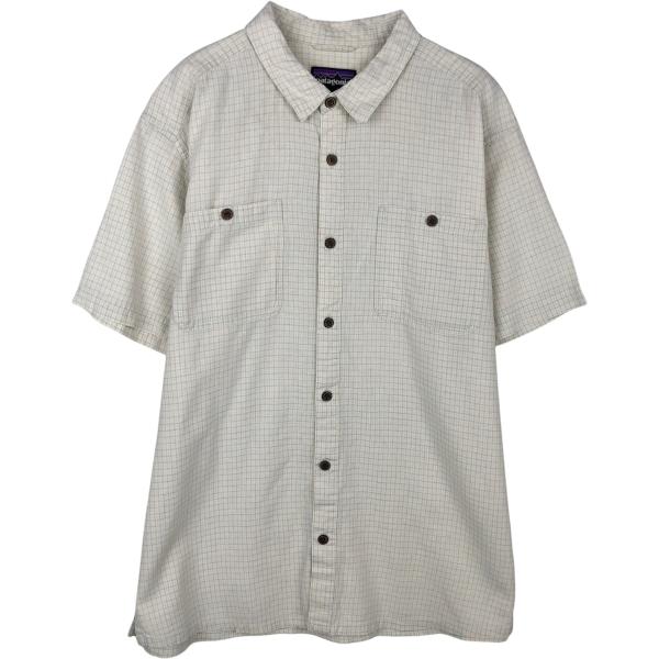 Patagonia パタゴニア　半袖シャツ patagonia（パタゴニア） 古着 チェック柄 半袖 オーガニックコットン