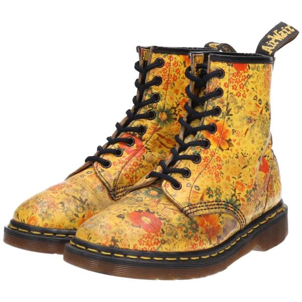 古着 ドクターマーチン Dr.Martens チェック柄 8ホールブーツ 英国製
