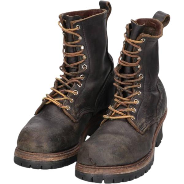 80s レッドウィング 650 ロガーブーツ 8.5C ヴィンテージブーツ 古着 80年代 レッドウィング RED WING スチールトゥ ロガーブーツ USA
