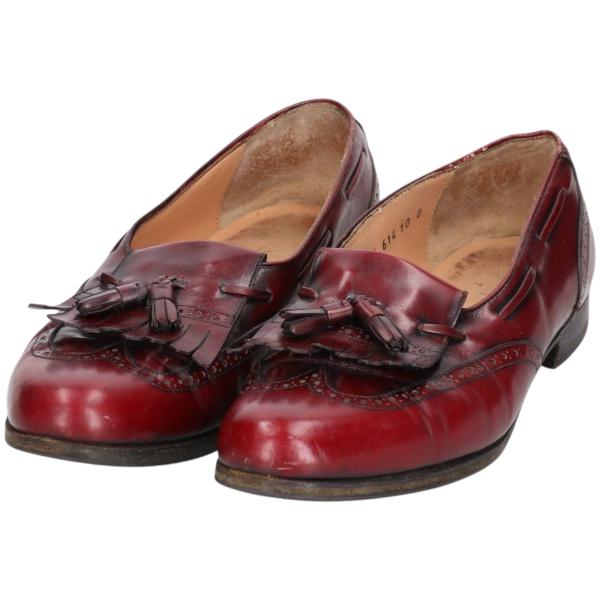 フェラガモ Ferragamo コンビキルトタッセルローファー FERRAGAMO（フェラガモ） 古着 Salvatore Ferragamo キルト ウイング