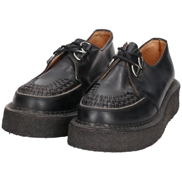 古着 ゲッタグリップ Getta Grip 編み込み レザーシューズ 7 メンズ25.5cm相当/saa014732 jamtrading1_saa014732