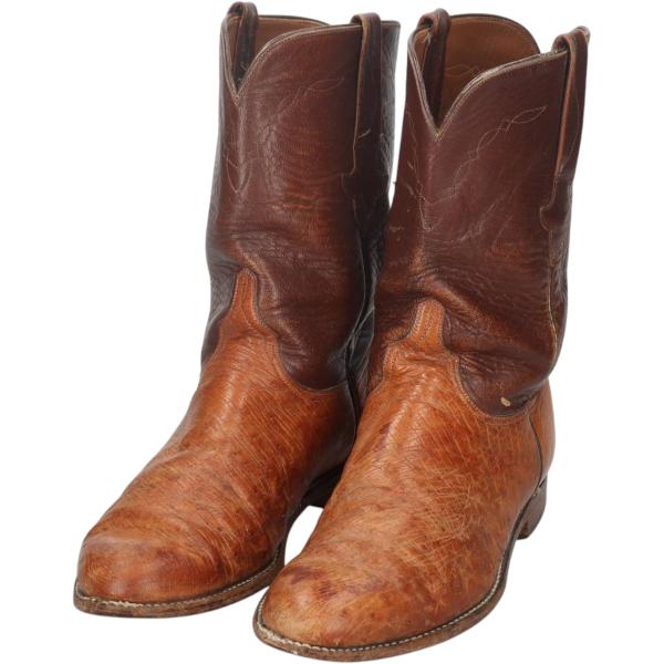 古着 80年代 ルケーシー Lucchese ツートン ウエスタンブーツ USA製 10 D メンズ27.0cm相当 ヴィンテージ /saa016142